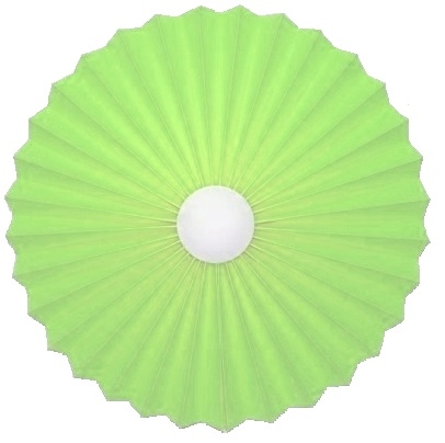 Rosette plisse til væg lime Ø34 uden ledning